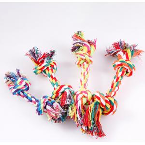 China Various Size Dog Chew Toys , Cotton Material Colorful Dog Teething Toys supplier