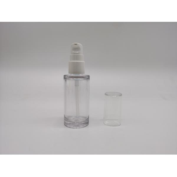 Botellas cosméticas plásticas de la transparencia nacarada del lustre 30ml