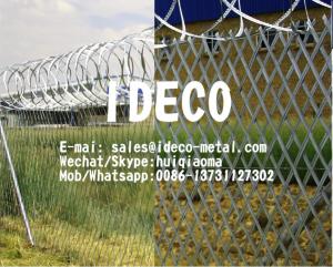 China Welded Diamond Mesh Fencing, Tangle Wire Tape Security Fences, Tangle Wire Mesh wholesale
