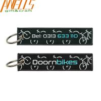 China Promotional Embroidered Motorcycle Keychain Durable Eco Friendly on sale