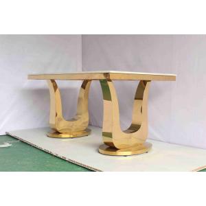 Polished Marble Top Luxury Modern Dining Tables For 4 People