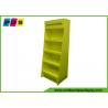 Yellow Printing Four Shelves Corrugated Paperboard Floor Display Rack for Kids