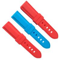 China 22mm Stitch Watch Band , Silicone Watch Bracelet With Quick Release on sale