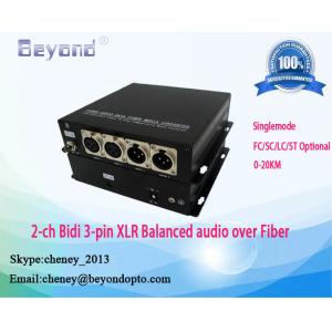 XLR Audio,analog audio,line-level XLR audio input/output OVER Fiber converter,two-way XLR balanced audio to fiber extend