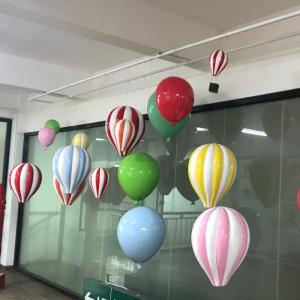 Electroplated Fiberglass Hot Air Balloon For Entertainment Venue