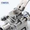 China Tri Clamp Ball Valve 3A 1" Sanitary 3PC Non Retention Manual Motorized With High Platform wholesale