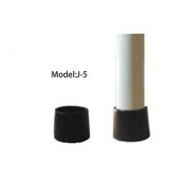 China Plastic Coated Composite Pipe Rack Fittings / Black PP tube Bottom Cap on sale