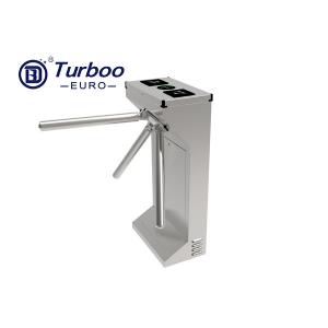 Stainless Steel RFID Fingerprint Security Tripod Turnstile Gate , 100-240V Access Control Tripod Turnstile , Tripod Gate