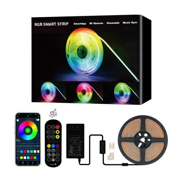 Hotel Lighting Solution Rgbic LED Strip with 30/60/90/120/144 LEDs and Smart WIFI RGB APP