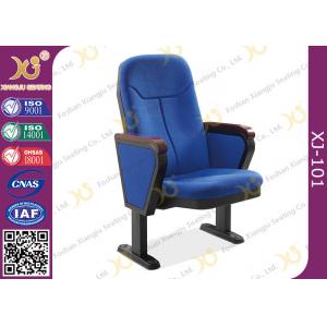China 560mm Center Distance Fabric Cushion Auditorium Chairs Meeting Room supplier