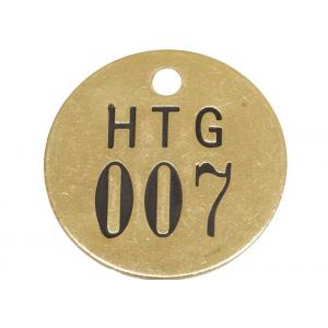 General Purpose Brass Interlocking Number Stencils 3/16" Hole Size Black / Gold Color