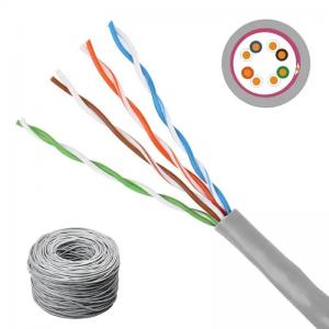 China Pure Copper CCA Conductor Cat5e LAN Cable For LAN Networking 305m supplier