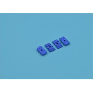 Blue Alumina Ceramic Plate Machinable Ceramic V Groove For Fiber Splice Machine