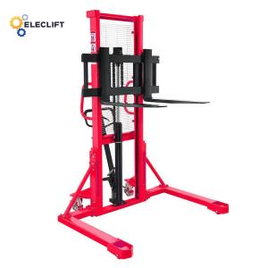 China 1 Stage Manual Pallet Stacker With 1600mm Lift Height 0.8km/h Speed And 85mm Fork Height Adjustment wholesale
