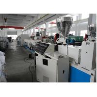China PVC Twin Screw Pipe Extruder , PVC Pipe Making Machine For Irrigation on sale