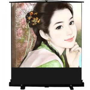 100" 4:3 floor free standing projection projector screen HD 3D TV home theater matte white