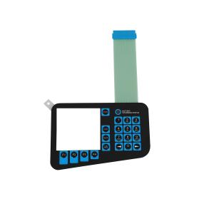 China Silk Printed PC Membrane Switch Keyboard PC Overlay Free Design With 3M467 Adhesive supplier