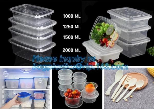 Transparent plastic fresh-keeping food storage container,plastic food lunch box