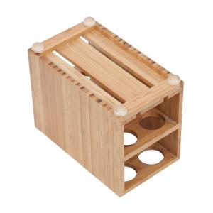 China high quality bamboo toothbrush holder using for bathroom with cheap price supplier