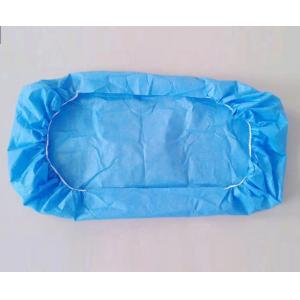 Eco Friendly Blue Disposable Fitted Bed Sheets With 2 Elastics