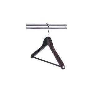 430*17*17mm Hotel Room Hangers Wooden Skirt Coat Hangers Metal Hook