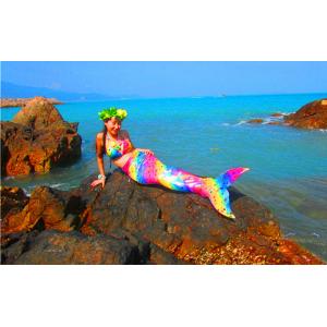 High Elasticity Fabric Ladies Mermaid Tail , Swimmable Mermaid Tails For Adults
