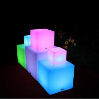 China IP65 Waterproof Outdoor LED Cube Light 16 Colors Changing For Garden Stools on sale