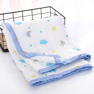 China Multi Use Warm Baby Blanket , Baby Swaddle Towel Super Absorbent 6 Layer supplier