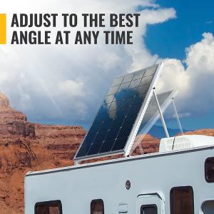 2 Panels Solar Panel Tilt Mount Angle Corrosion Proof  5 Years Warranty