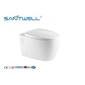 China Dual Flush Fashionable Water Saving Toilets Wall Outlet Toilet With Full Pipe Glaze supplier