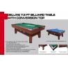 China Modern Pool Game Table 7.5FT 2 In 1 Billiard Table With Ping Pong Top wholesale