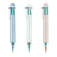 China Multi-color Ballpoint Pen with Heat Sensitive Erasable Ink 6 Colors Writing Width 0.7mm on sale