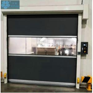 Black 3KW 1000times/Day Plastic Roller Shutter Doors