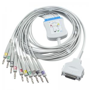 Fukuda Denshi CP-101LD FX101 FX-7202 IEC Banana 4.0 10Leads EKG Patient Monitor Cable ECG Cords