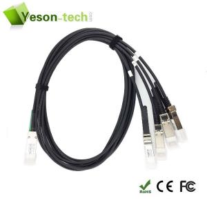 China Fiber Optic 40G QSFP to SFP Copper Cable supplier