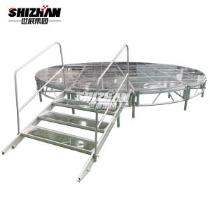 Easy Assemble Platform Portable Aluminum Folding  Alloy Acrylic Wedding Stage