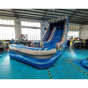 China Adult Kids Playground Bouncer Inflatable Water Slide With Pool supplier