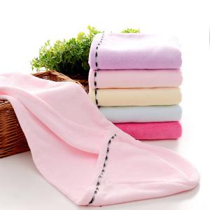 Home Custom Logo Hair Towel Microfiber Quick Dry Hair Drying Towel Wrap Turban