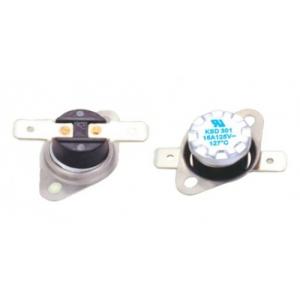 KSD301 250V 5A 16A Snap-action Bimetal Thermostat 250v/10a Bimetal Resettable Flanged Thermal Switch