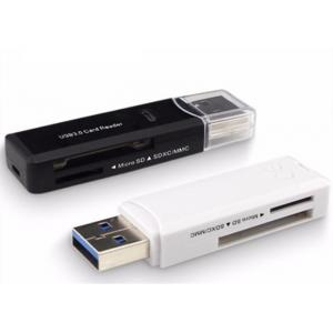 High Speed USB 3.0 Portable Card Reader White / Black For SD Card / Micro SDHC