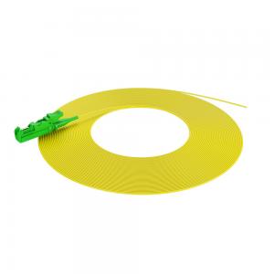 China 0.9mm E2000 Fiber Pigtail Patch Cord With LSZH Yellow Jacket supplier