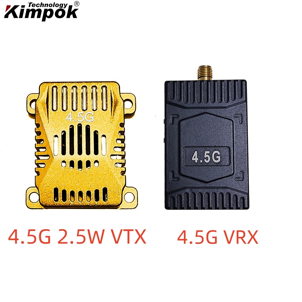China 2.5W Puissance de transmission 4.5G Émetteur et récepteur vidéo analogique pour 1 Vp-p FM Audio Video Output wholesale