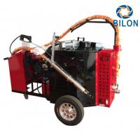 China 2KW Concrete And Asphalt Crack Sealer Machine Hand Push Type Red Color on sale