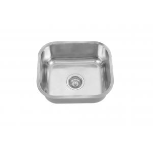 Polished Undermount Stainless Steel Kitchen Sink Small Single Bowl 42 X36cm