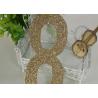 China Hight 5 &quot; Christmas Festival Glitter Cardboard Letters , Number 8 Alphabet Glitter Letters wholesale