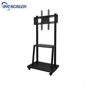 China 86in Interactive Whiteboard Stand 150KG Flat Panel Mobile Rolling Flat Screen Tv Stand supplier