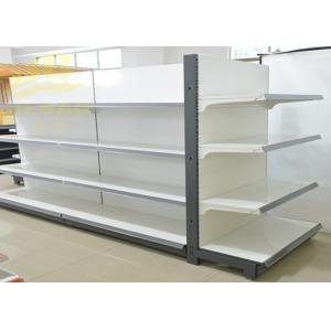 China Double Side Commercial Steel Racks Hypermarket, Slanted Arms Cold Rolled Steel supplier