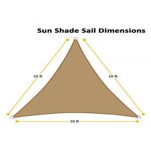 China UV Protection Patio Shade Sails , Triangle / Rectangle Sun Shade Canopy supplier