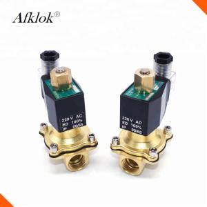 N/O 1 Inch Brass High Temperature Solenoid Valve Polit Type For Water Gas Oil