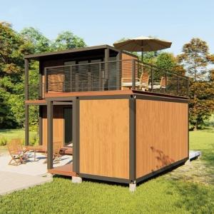 China ISO9001 20ft Portable Modular Wooden Garden House Coffee Shop wholesale